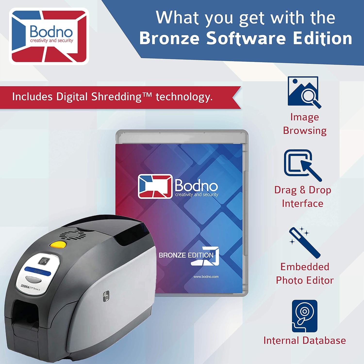 Bodno - Brandclub - Zebra ZXP Series 3 Dual Sided ID Card Printer